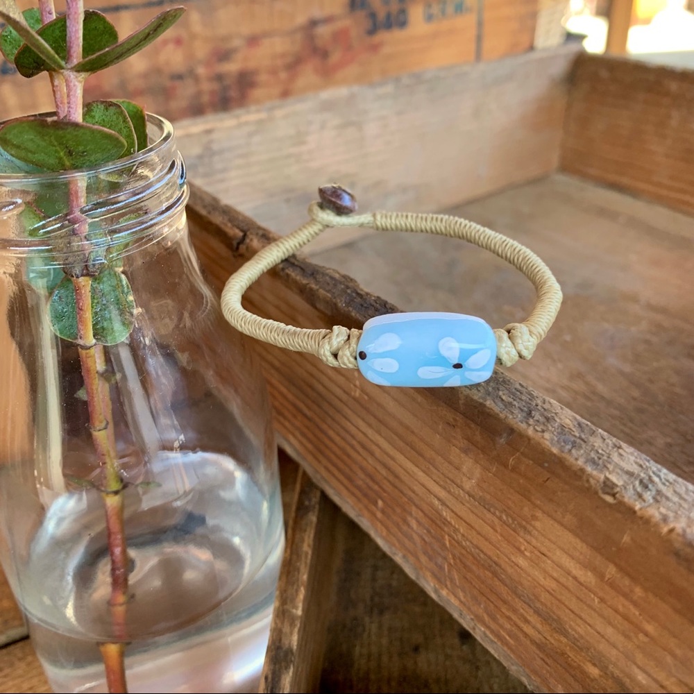 ✨RUSTIC CERAMIC BEAD ROPE ANKLET BRACELET